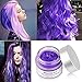 HailiCare Unicorn Purple Hair Wax 4.23 oz, Hair Pomades, Dye Hair Wax, Natural Matte Hairstyle Max for Party Hairstyle, Cosplay Outfit (Purple)