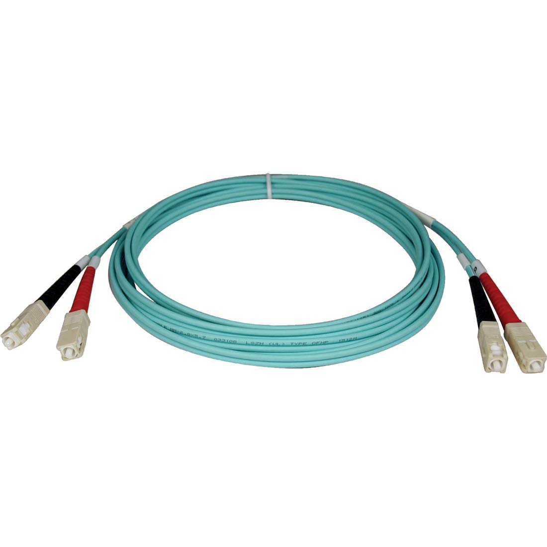Tripp Lite 5M 10Gb Duplex Multimode 50/125 OM3 LSZH Fiber Patch Cable SC/SC Aqua 16ft (N806-05M)
