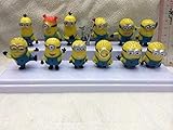Bossel Cute Mini 12pcs Set of Despicable Me 2 Minions Movie Character Figures Doll Toy