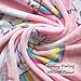 Ghome Soft Baby Blanket and Unicorn Fuzzy Blanket,Made of 300GSM Flannel, Stroller or Toddler Bed Warm Minky Blanket 30