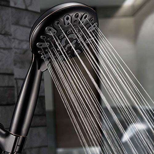 SAMODRA Handheld Shower Head,High Pressure 6 Spray Setting (OilRubbed