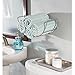 mDesign Modern Decorative Metal Bathroom Wall Mount Towel Rack Organizer for Storage of Bath Sheets, Washcloths, Hand or Face Towels - Chrome