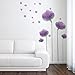Wall Decals – Wall Décor – Flower Wall Decals – Flower Wall Stickers - Flower Decals – Wall Stickers – Purple Wall Decals – Purple Flower Wall Decals - Purple Flower Stickers