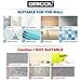 Gricol Bathroom Shower Shelf Wall Shower Caddy Space Aluminum Self Adhesive No Damage Wall Mount, 2 Pack