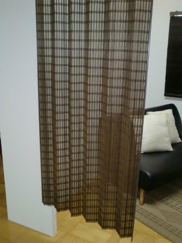 Amazon 和風竹カーテン モダン竹すだれカーテン 1000 1750 ダークブラウン B 813 竹カーテン ドラッグストア