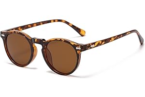 Gleyemor Kids Polarized Cute Round Sunglasses for Kids Girls Boys Age 3-8