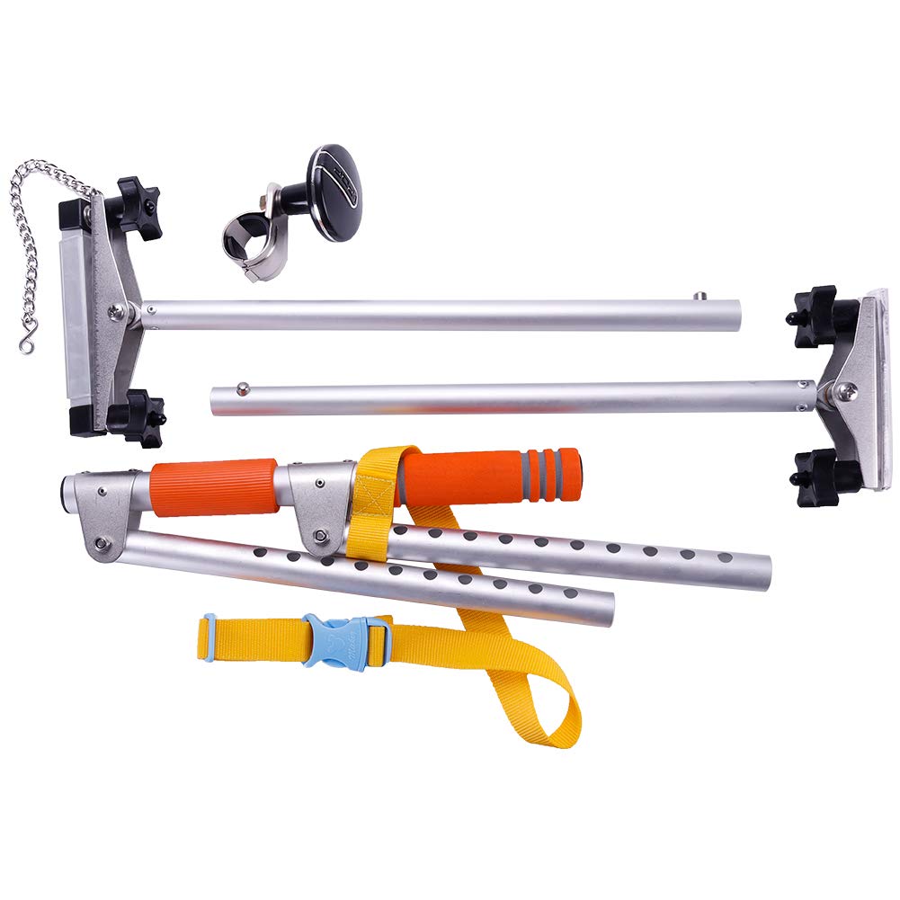 RUNMIND Handicap Driving Hand Control Disabled Driving Handicap Aid Equipment For Vehicles, Cars, Disabled Driving - Car Hand Controls (Orange)