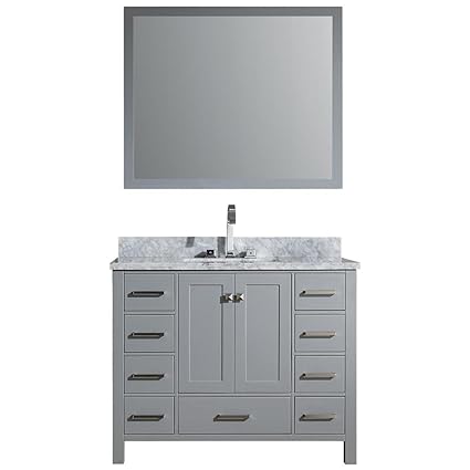 Bathroom Sink Vanities Accessories Dkb 55 Inch Beckford Series Rectangular Single Sink Bathroom Vanity Set In White With Carrara White Marble Countertop Kitchen Bath Fixtures Kitchen Bath Fixtures Bathroom