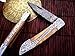 DKC Knives (21 5/18) DKC-37-OW VICTORIAN Damascus Folding Pocket Knife Olive Wood 7.75