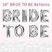 Bride to BE Balloon, 28Pcs, Latex Baloons for Bridal Shower Bachelorette Party Decor Kit(Silver)