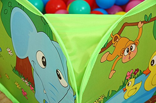PLAY 10 Ball Pit Comes Together with 50 Balls Baby Pop up Ball Pool with Balls