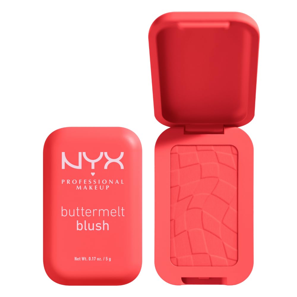 NYX Professional Makeup Buttermelt Powder Blush, Up To 12H Wear, Seamless Blending, Fade and Transfer Resistant, With Shea and Mango Butter, Vegan Formula, Shade: Had Butta — image 1