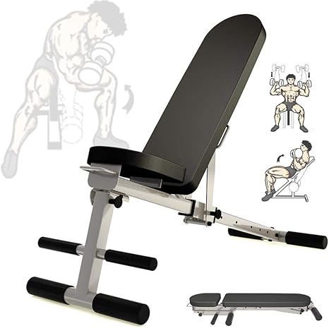 Amazon Co Jp ワークアウトベンチ 全身ワークアウト用の調整可能なウェイトベンチホームジム筋力トレーニング簡単に折りたたむことができるプレス ベンチ ホーム キッチン