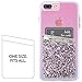 Case-Mate CM035996 - Stick On Credit Card Wallet - POCKETS - Ultra-slim Card Holder - Universal fit - Apple – iPhone – Samsung – Galaxy - and more – Silver Glitter