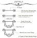 Masedy 2-4 Pairs 14G 316L Stainless Steel Nipplerings Nipple Tongue Rings Barball CZ Body Piercing