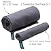 MICRO-MIRACLE XXL Travel Towel - 2 Quick Dry and Extra Soft Microfiber Towels, Lightweight and Compact for Gym, Swim Practice, Travel, Backpacking, Camping, RV, Beach, Camping (Charcoal Gray)