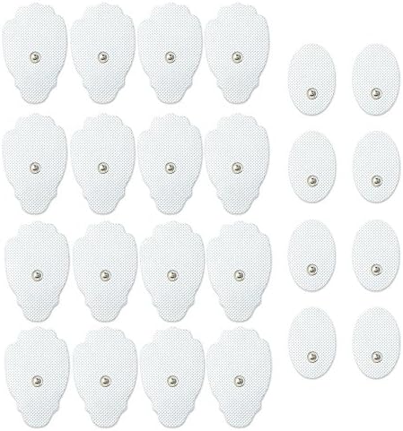 TENS Electrodes Premium Quality Large Replacement Pads for TENS Units 6 Pairs of Snap TENS Unit Electrodes (12 TENS Unit Pads)