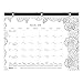 Blueline 2017 Academic Monthly Coloring Mini Desk Pad, Botanica, August to July, 11 x 8.5 inches (CA2917211-17)