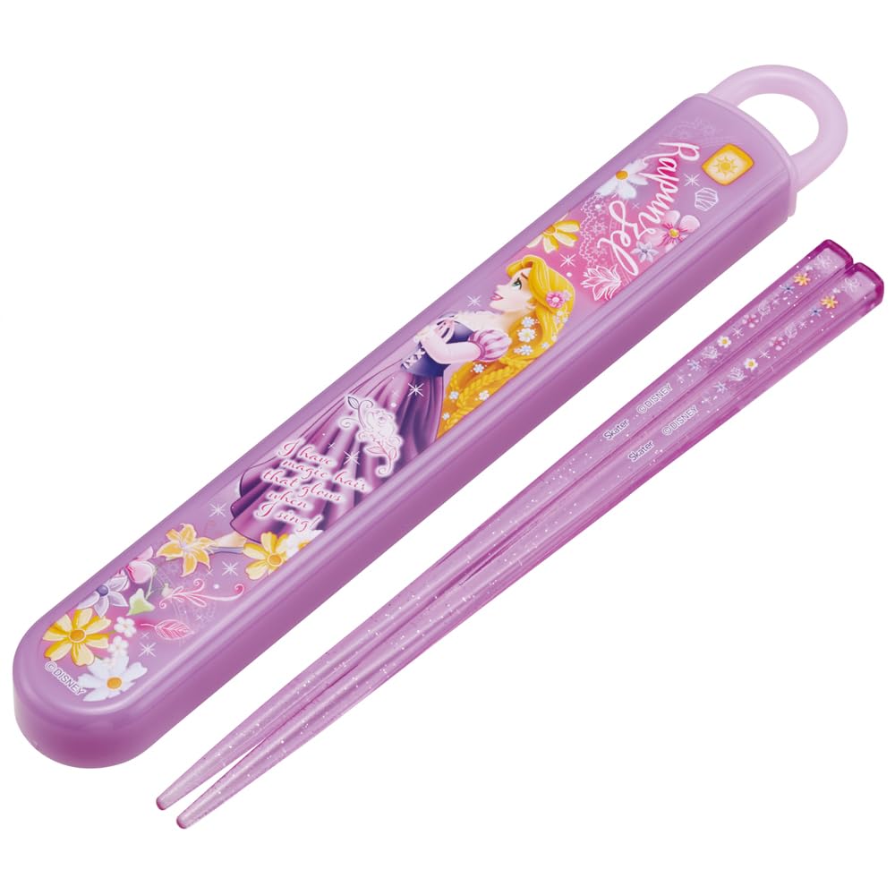 スケーター(Skater) お弁当 箸箱セット 箸 16.5cm 子供用 抗菌加工 ディズニー 塔の上の ラプンツェル 24 開けやすいスライド式 日本製 ABS2AMAG-A商品画像