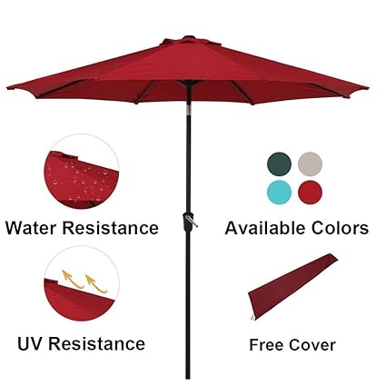 Amazon Com Oakville Furniture 9ft Patio Umbrella 8 Ribs