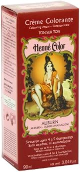 Henne Color Auburn Henna Hair Colouring Cream 90ml Natural Plant Based view 5