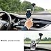 Crazefoto Cell Phone Holder for Car, Windshield Long Arm Car Phone Mount with One Button Design and Anti-Skid Base Car Holder Compatible with iPhone Xs MAX/XS/XR/X/8/7/7P/6s, Galaxy S6/S7/S8,Google