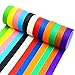 Resinta 12 Pieces Colored Masking Tape Rainbow Masking Tape Labelling Tape Graphic Art Tape Roll for Fun DIY Arts Supplies Kit,12 Colors.