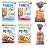 bakerly Filled Crepes & Brioches Variety Pack of 6 (24 Crepes + 4 Baguettes + 8 Brioche Rolls)