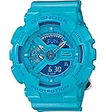 Casio G-Shock Blue Dial Blue Resin Multi Quartz Ladies Watch GMAS110CC-2A
