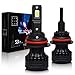 SiriusLED X2 Extremely Bright COB LED Chip 8000 Lumens Headlights Fog Lights Bulb Conversion Kit 9007 HB5 6000K Xenon White