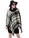 Womens Knitted Poncho Cape Pullover Sweater Turtleneck Tassel Winter Shawl