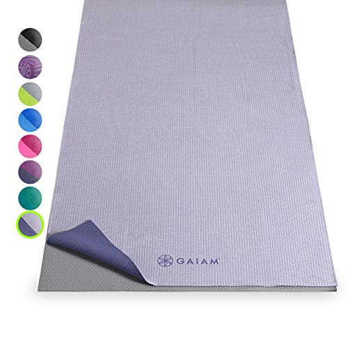 Gaiam No Slip Yoga Mat Towel, Violet