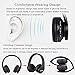 Fetta Wired On Ear Headphones with 3.5mm Audio Cable Wireless Stereo Bluetooth Headphones with Mic Protable Headsets Earphones for Smartphones,PC,Laptop,MP3 Player and More (Black)