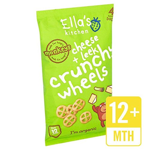 Ella's Kitchen Cheddar & Leek Crunchy Wheels - 4 x 15g (0.13lbs)