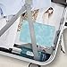 Compact Travel Jewelry Case Bag Organizer for Vacation, Portable Foldable Smart Jewelry Organizer Roll Holder for Journey-Rings, Necklaces, Bracelets, Earrings, Blue