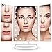 BESTOPE Makeup Vanity Mirror with 21 LED Lights, 3X/2X Magnifying Led Makeup Mirror with Touch Screen,Dual Power Supply,180° Adjustable Rotation,Countertop Cosmetic Mirror