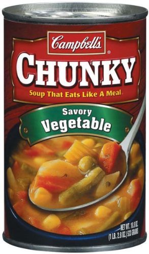 CAMPBELL’S CHUNKY SAVORY VEGETABLE SOUP 18.8OZ CAN (PACK OF 6)