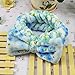 Huachnet Soft Caroset Cosmetic Headband-Polka Dots (Blue Flower)