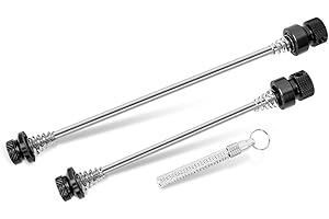HOUSON Anti-Theft Quick Release Skewer for MTB/Road Bikes - Universal 155mm/115mm Aluminum Axle with Removable Lever | Stainl