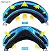 ZIONOR X7 Ski Snowboard Snow Goggles for Men Women Anti-fog UV Protection Spherical Dual Lens Design (VLT 13.67% Blue Frame Revo Blue Lens)