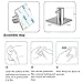JISIMI x225 3M Self Adhesive Hooks, 304 Stainless Steel Closets Coat Towel Robe Hook Rack Wall Mount for Bathroom and Lavatory by (4 Pack)