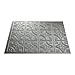 FASÄDE Traditional Style/Pattern 1 Decorative Vinyl Backsplash Panel in Argent Silver (One 18