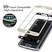 S6 Edge Screen Protector,ALCLAP Galaxy S6 Edge Military Tempered Glass Protective Shield Curved Full Coverage Premium HD Clear Film [Crystal Shield] Protector for Samsung Galaxy S6 Edge(Gold)