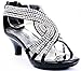 Angel-37 Kids Little Girls Bling Rhinestone Platform Dress Heels Sandals