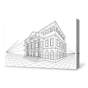 Construction Sketches Home Artwork for Living Room Bedroom