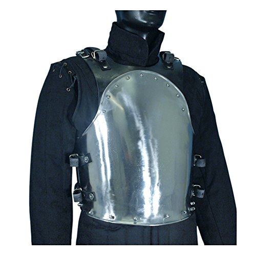 Armor Venue: Medieval Merc Steel Cuirass Breast Plate Body Armor Silver One Size