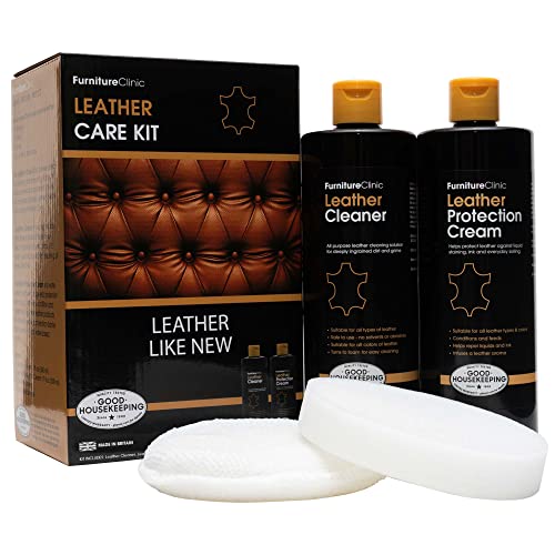 Furniture Clinic Large Leather Care Kit Includes 17oz Protection