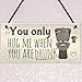 RED OCEAN Funny Toilet Bathroom Sign For Door Hanging Plaque For House Friendship Vintage Wall Gift