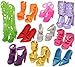 FairyStar 10Pairs of High Heel Doll Shoes and Boots For Barbie Doll XMAS Gift
