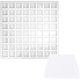 AIKEFOO 64-Cavity Square Caramel Candy Silicone Molds,Chocolate Truffles Mold,Whiskey Ice Cube Tray,Grid Fondant Mould,Hard C